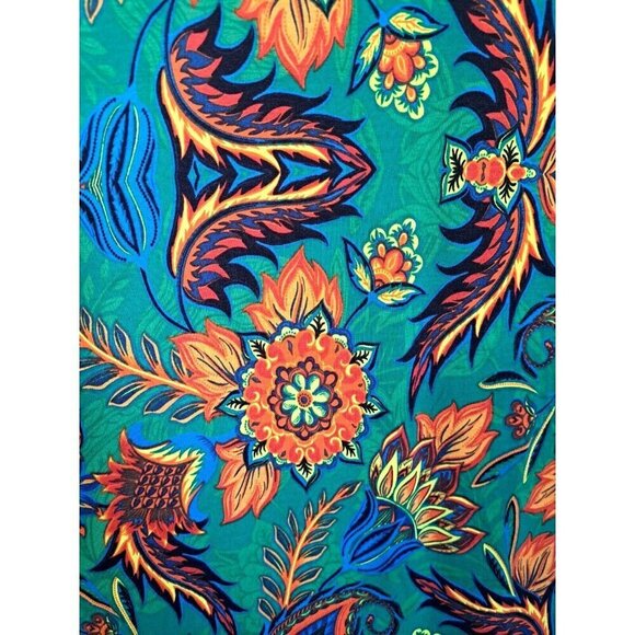 Lularoe 2XL Randy Top Gray Raglan Sleeve Multicolor Floral Print Body New w/Tags - Picture 4 of 7